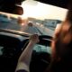driving a car